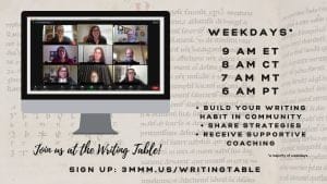 Writing Table | Join us